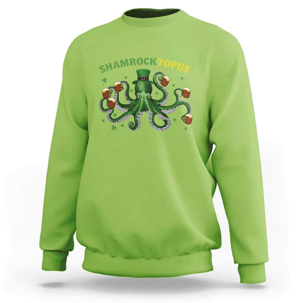 Funny St Patrick's Day Octopus Shamrocktopus Sweatshirt Irish Beer Mug