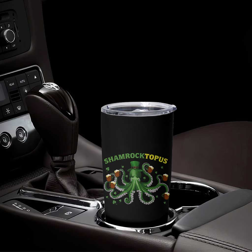Funny St Patrick's Day Octopus Shamrocktopus Tumbler Cup Irish Beer Mug