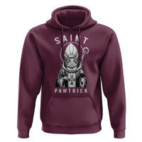 Funny St Patrick's Day Cat Hoodie Saint Pawtrick