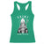 Funny St Patrick's Day Cat Racerback Tank Top Saint Pawtrick
