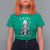 Funny St Patrick's Day Cat T Shirt For Women Saint Pawtrick