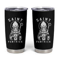 Funny St Patrick's Day Cat Tumbler Cup Saint Pawtrick