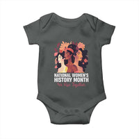 National Women's History Month We Rise Together Baby Onesie