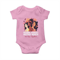 National Women's History Month We Rise Together Baby Onesie