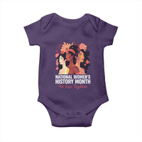 National Women's History Month We Rise Together Baby Onesie