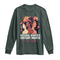 National Women's History Month We Rise Together Long Sleeve Shirt