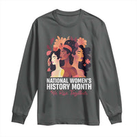 National Women's History Month We Rise Together Long Sleeve Shirt
