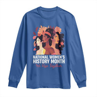 National Women's History Month We Rise Together Long Sleeve Shirt