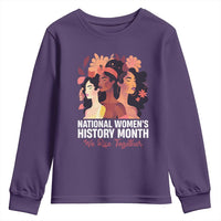 National Women's History Month We Rise Together Youth Sweatshirt