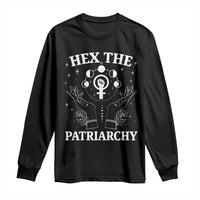 Hex The Patriarchy Long Sleeve Shirt Feminist Witch Female Symbol