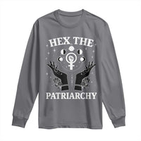 Hex The Patriarchy Long Sleeve Shirt Feminist Witch Female Symbol