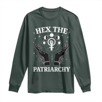 Hex The Patriarchy Long Sleeve Shirt Feminist Witch Female Symbol