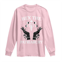 Hex The Patriarchy Long Sleeve Shirt Feminist Witch Female Symbol