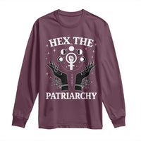 Hex The Patriarchy Long Sleeve Shirt Feminist Witch Female Symbol