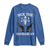 Hex The Patriarchy Long Sleeve Shirt Feminist Witch Female Symbol