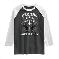 Hex The Patriarchy Raglan Shirt Feminist Witch Female Symbol