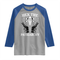 Hex The Patriarchy Raglan Shirt Feminist Witch Female Symbol
