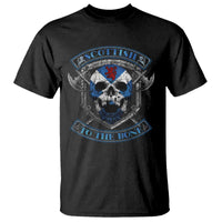 Funny Scottish Viking T Shirt Scottish To The Bone Vintage Scottish Lion Rampant Flag Skull