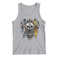 Scottish Warrior Tank Top Vintage Skull Celtic Cross Scottish Lion Rampant Flag