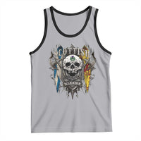 Scottish Warrior Tank Top Vintage Skull Celtic Cross Scottish Lion Rampant Flag