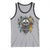 Scottish Warrior Tank Top Vintage Skull Celtic Cross Scottish Lion Rampant Flag