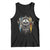 Scottish Warrior Tank Top Vintage Skull Celtic Cross Scottish Lion Rampant Flag