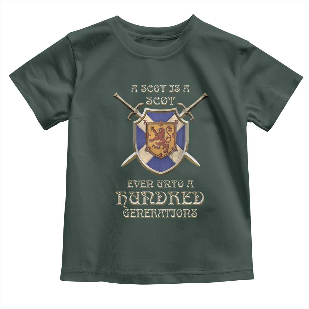 A Scot Is A Scot Even Unto A Hundred Generation Toddler T Shirt Scottish Pride