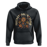 Funny Foxtrot Delta Tango Hoodie Vintage Floral Retro Groovy