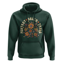 Funny Foxtrot Delta Tango Hoodie Vintage Floral Retro Groovy