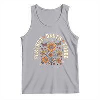 Funny Foxtrot Delta Tango Tank Top Vintage Floral Retro Groovy