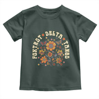 Funny Foxtrot Delta Tango Toddler T Shirt Vintage Floral Retro Groovy