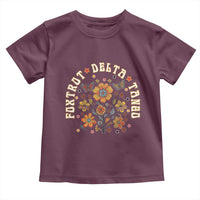 Funny Foxtrot Delta Tango Toddler T Shirt Vintage Floral Retro Groovy