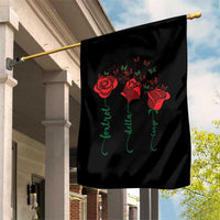 Funny Foxtrot Delta Tango Garden Flag Vintage Rose Flowers Butterfly - Wonder Print Shop