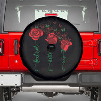 Funny Foxtrot Delta Tango Spare Tire Cover Vintage Rose Flowers Butterfly