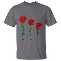 Funny Foxtrot Delta Tango T Shirt Vintage Rose Flowers Butterfly