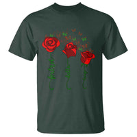 Funny Foxtrot Delta Tango T Shirt Vintage Rose Flowers Butterfly