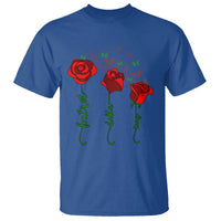 Funny Foxtrot Delta Tango T Shirt Vintage Rose Flowers Butterfly