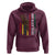 Dope Black Dad Hoodie Vintage American Flag Fist Bump