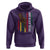 Dope Black Dad Hoodie Vintage American Flag Fist Bump
