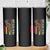 Dope Black Dad Skinny Tumbler Vintage American Flag Fist Bump