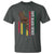 Dope Black Dad T Shirt Vintage American Flag Fist Bump