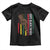 Dope Black Dad Toddler T Shirt Vintage American Flag Fist Bump