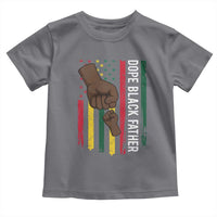 Dope Black Dad Toddler T Shirt Vintage American Flag Fist Bump