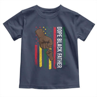 Dope Black Dad Toddler T Shirt Vintage American Flag Fist Bump