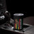 Dope Black Dad Tumbler Cup Vintage American Flag Fist Bump