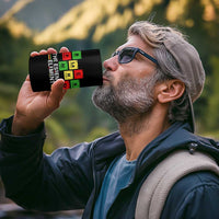 Black Father The Essential Element 4 in 1 Can Cooler Tumbler Father's Day Juneteenth Chemistry Periodic Table