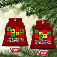Black Father The Essential Element Ceramic Ornament Father's Day Juneteenth Chemistry Periodic Table