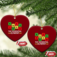 Black Father The Essential Element Ceramic Ornament Father's Day Juneteenth Chemistry Periodic Table