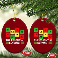 Black Father The Essential Element Ceramic Ornament Father's Day Juneteenth Chemistry Periodic Table