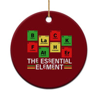 Black Father The Essential Element Ceramic Ornament Father's Day Juneteenth Chemistry Periodic Table